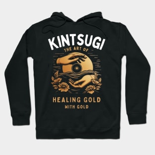 Kintsugi gold art for philosophy lovers Hoodie